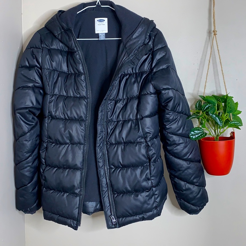 OLD NAVY Black Winter Coat Frost Free girls XXL